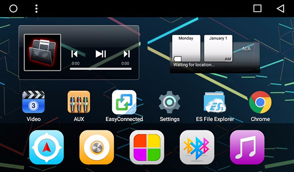 giao diện màn hình DVD Android ô tô