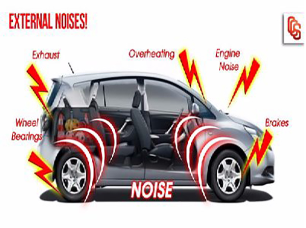 nguyên nhân gây ra tiếng ồn ô tô