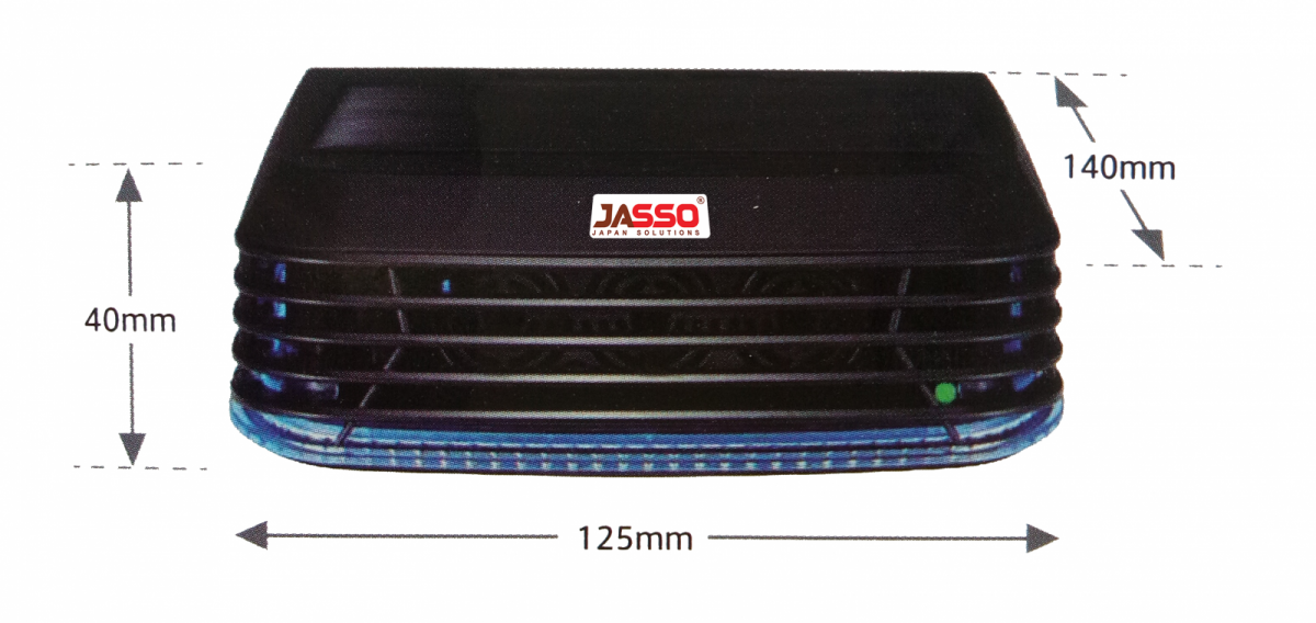kích thước Máy khử mùi ô tô Nhật JAS-ASS001