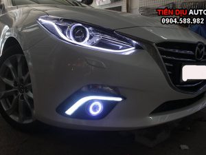 Độ đèn Mazda 3 dải led xinhan