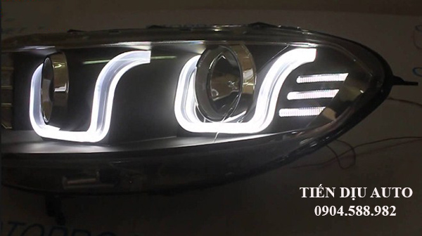độ đèn pha chữ U xe Ford Ecosport